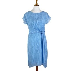 H by Halston Blue Print Twist Front Dress Sz. 6